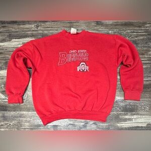 Ohio State Buckeyes Sweatshirt - Embroidered Crewneck - Men’s Large - GUC
